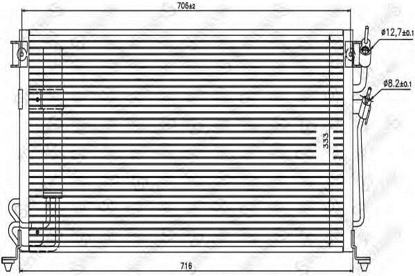 1045136SX Stellox AC Condenser