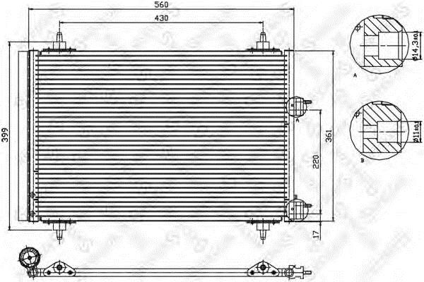 1045145SX Stellox AC Condenser