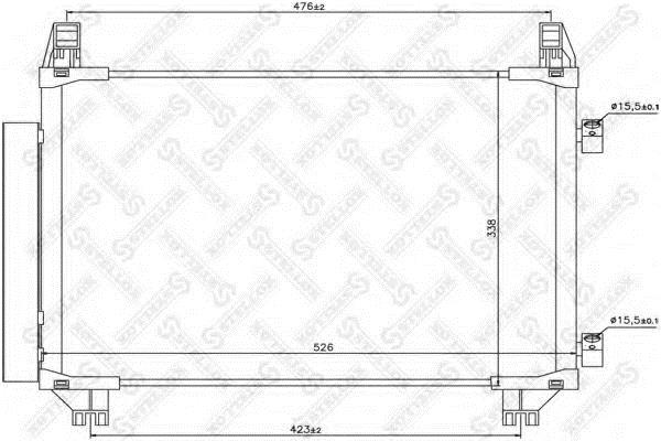 1045159SX Stellox AC Condenser