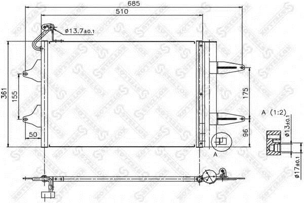1045166SX Stellox AC Condenser