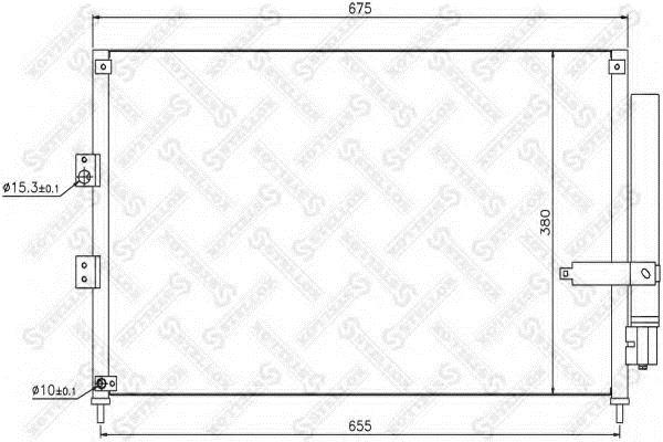 Air con condenser Renault Vel Satis: 1045172SX Stellox AC Condenser
