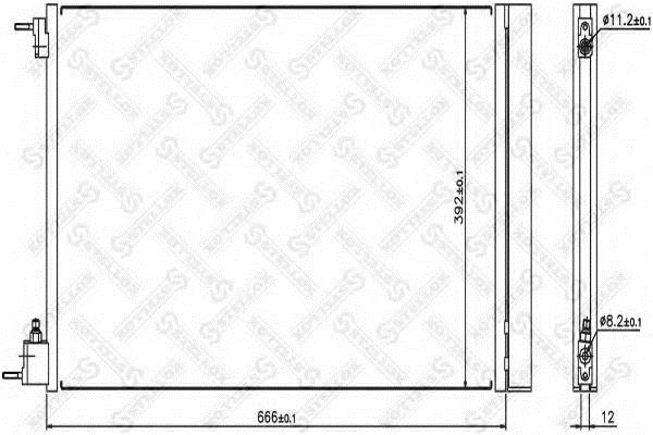 1045185SX Stellox AC Condenser