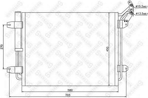 1045198SX Stellox AC Condenser