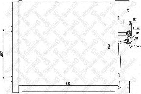 Air con condenser Ford S-Max: 1045207SX Stellox AC Condenser