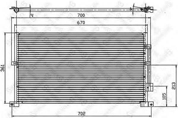1045218SX Stellox AC Condenser