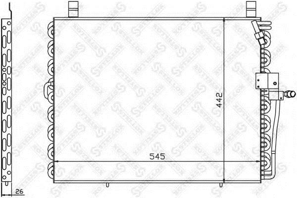 1045292SX Stellox AC Condenser