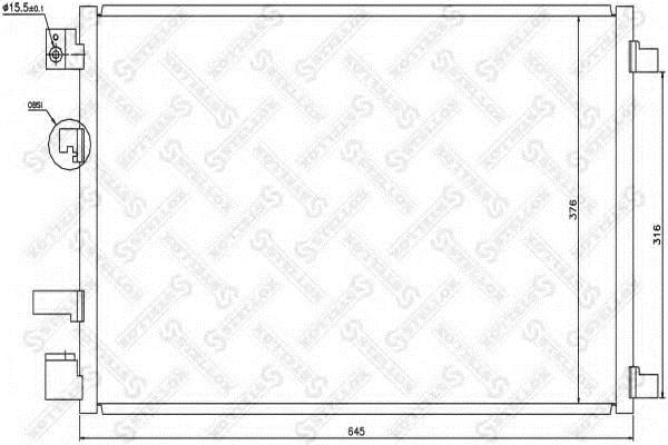 1045482SX Stellox AC Condenser
