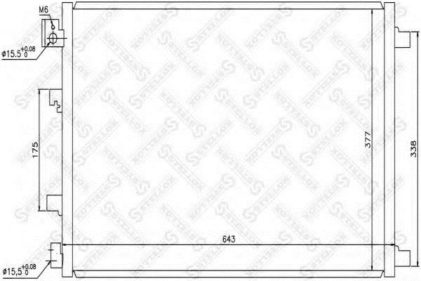 Air conditioner condenser Subaru Impreza: 1045484SX Stellox AC Condenser