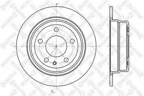 Stellox 6020-1514-SX Rear brake disc, non-ventilated 60201514SX