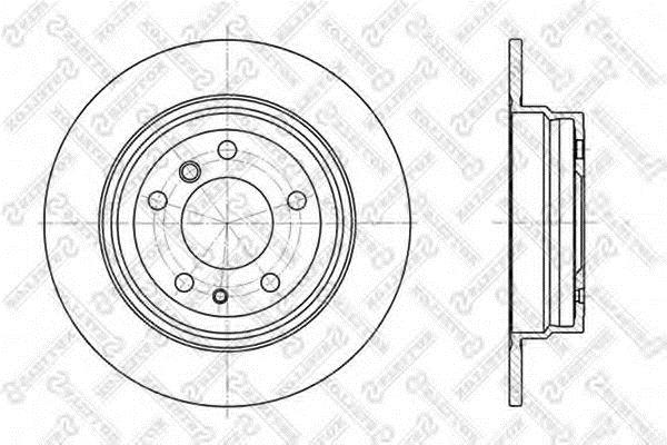 Stellox 6020-1520-SX Rear brake disc, non-ventilated 60201520SX