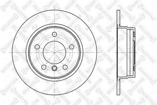 Stellox 6020-1525-SX Rear brake disc, non-ventilated 60201525SX