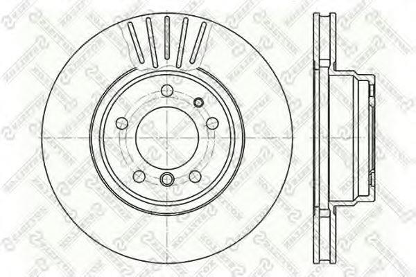 Brake discs BMW 7 series: 60201534VSX Stellox Front vented brake disc