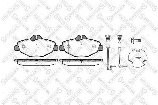 1001002SX Stellox Brake pad set