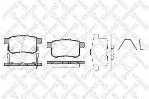 1002000SX Stellox Brake pad set