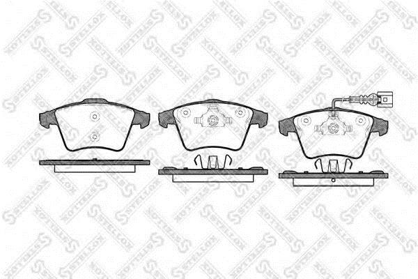 Brake pad kit Volkswagen Touareg: 1056001SX Stellox Brake pad set