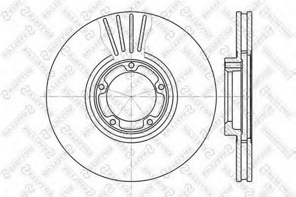 Stellox 6020-2531V-SX Front brake disc ventilated 60202531VSX