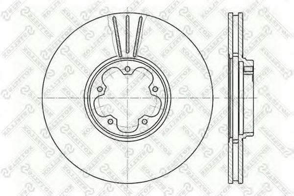 Stellox 6020-2544V-SX Front brake disc ventilated 60202544VSX