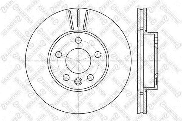Stellox 6020-2545V-SX Front brake disc ventilated 60202545VSX
