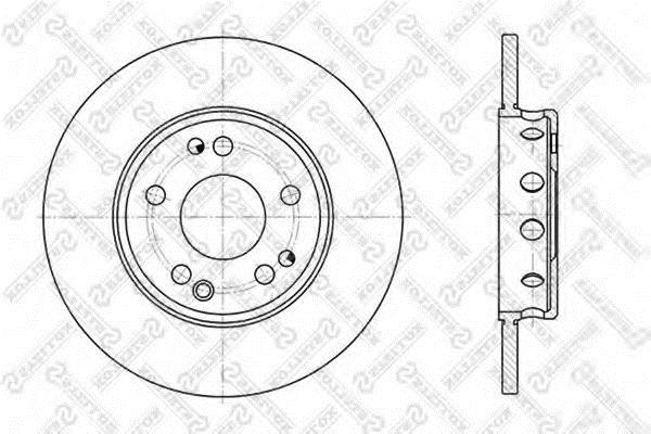 Stellox 6020-3309-SX Unventilated front brake disc 60203309SX