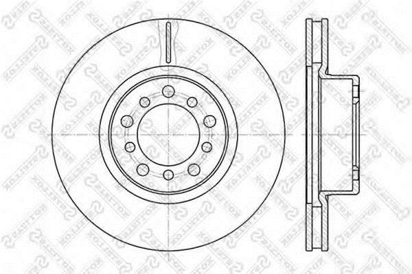 Stellox 6020-3324V-SX Front brake disc ventilated 60203324VSX