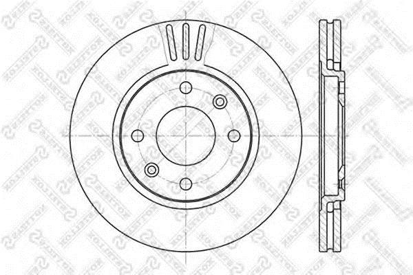 Stellox 6020-3719V-SX Front brake disc ventilated 60203719VSX