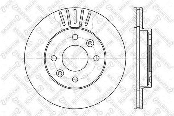 Stellox 6020-3909V-SX Front brake disc ventilated 60203909VSX