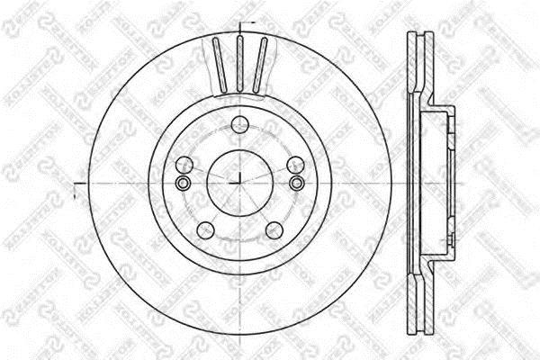 Stellox 6020-3913V-SX Front brake disc ventilated 60203913VSX