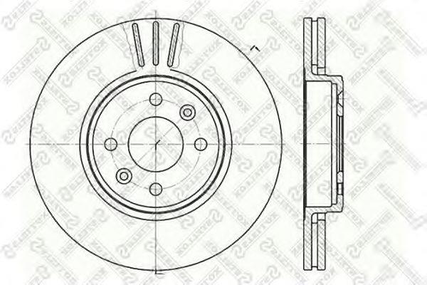 Stellox 6020-3919V-SX Front brake disc ventilated 60203919VSX