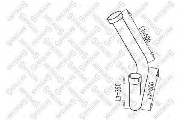 Stellox 82-03727-SX Exhaust pipe 8203727SX