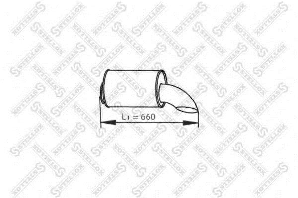 8203771SX Stellox Exhaust pipe