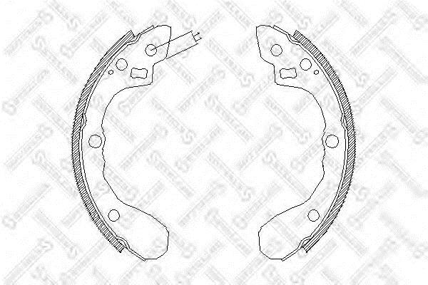 071100SX Stellox Brake shoe set