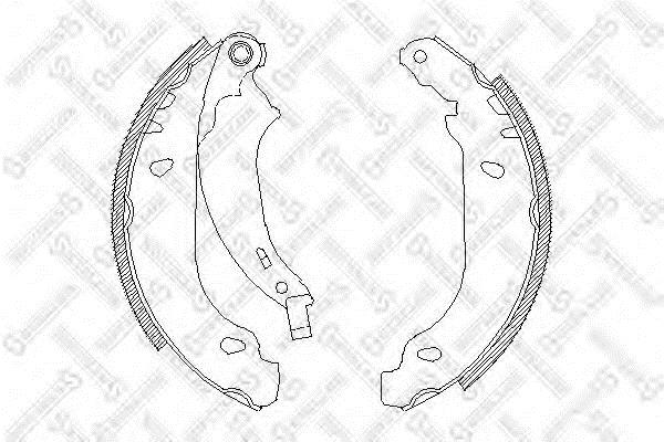 Stellox 087 100-SX Brake shoe set 087100SX 087100SX Stellox Brake shoe set