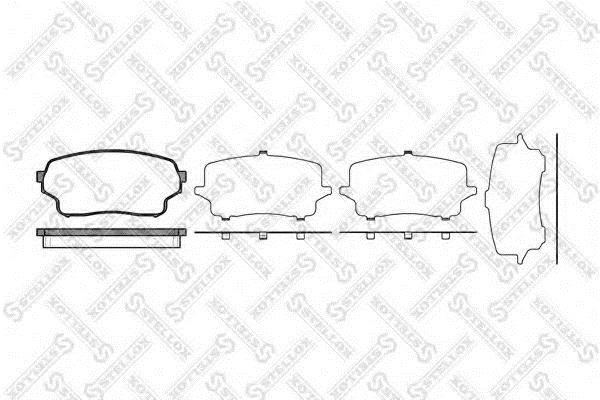 Disc brake pad set Suzuki Grand Vitara: 1177001BSX Stellox Brake pad set