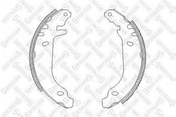 Brake shoe set Renault 9: 180100SX Stellox Brake shoe set