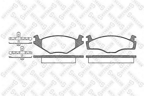 Brake pad kit Ford Taunus: 182010SX Stellox Brake pad set