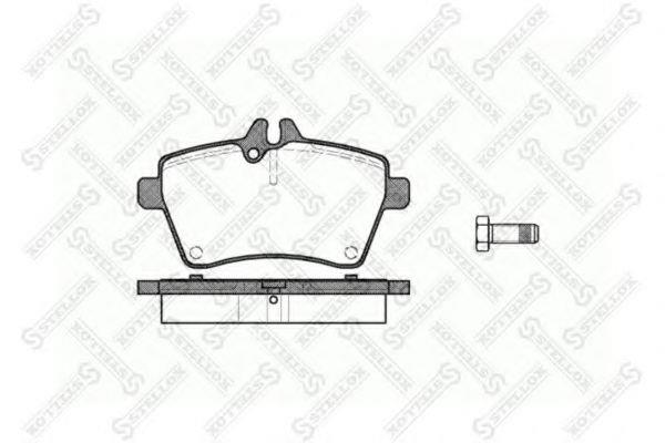 1155000SX Stellox Brake pad set