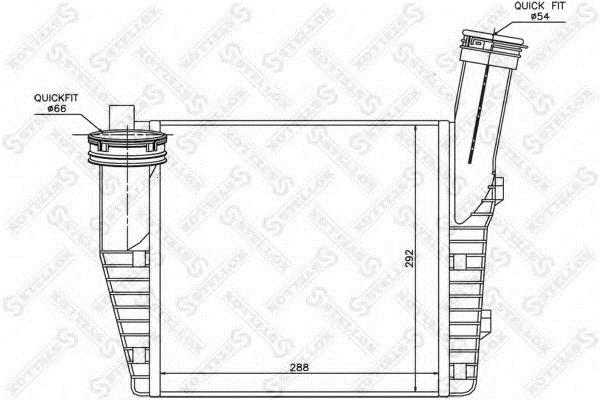 1040079SX Stellox Intercooler, charger