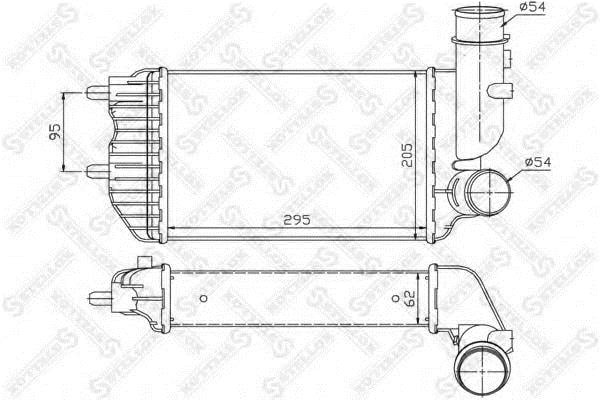 Intercooler charger Fiat Ducato: 1040080SX Stellox Intercooler, charger