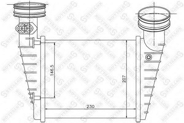 1040157SX Stellox Intercooler, charger