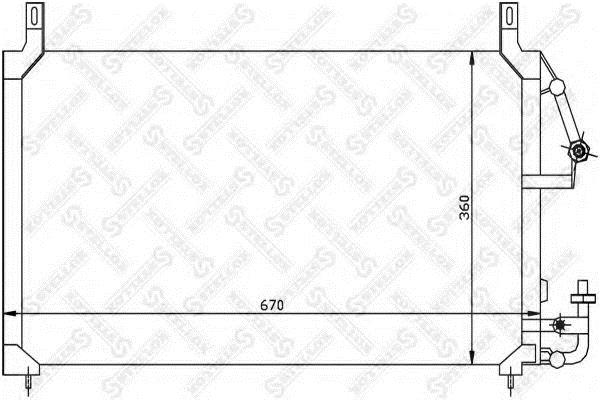 1045017SX Stellox AC Condenser