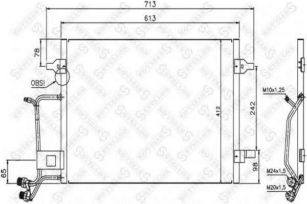 1045024SX Stellox AC Condenser