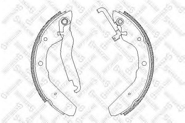 Brake shoes Volkswagen Transporter: 414100SX Stellox Brake shoe set