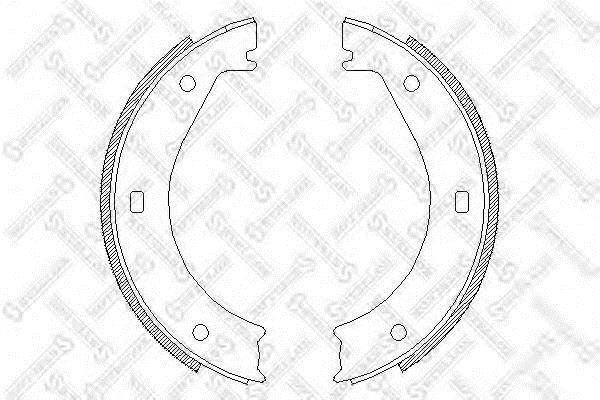 Brake shoe set BMW 7 series: 415100SX Stellox Brake shoe set