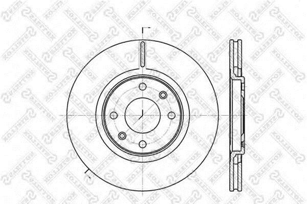 Stellox 6020-1919V-SX Front brake disc ventilated 60201919VSX