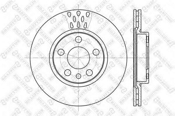 Stellox 6020-1923V-SX Front brake disc ventilated 60201923VSX