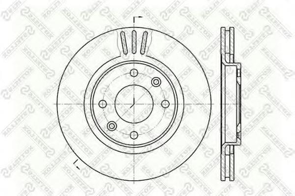 Stellox 6020-1929V-SX Front brake disc ventilated 60201929VSX