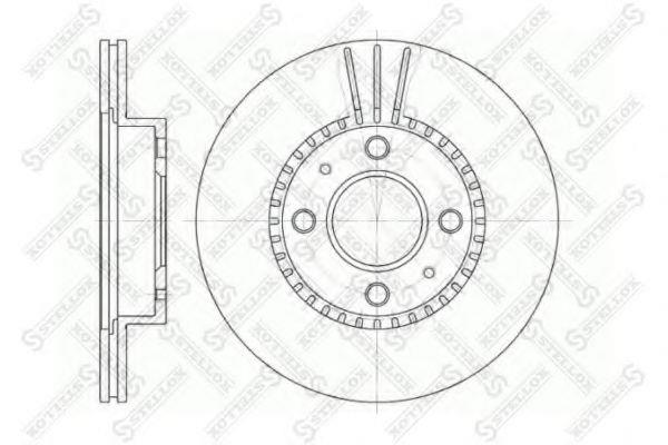 Stellox 6020-2245V-SX Front brake disc ventilated 60202245VSX