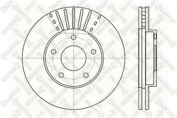 Stellox 6020-2256V-SX Front brake disc ventilated 60202256VSX