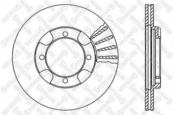 Stellox 6020-3011V-SX Front brake disc ventilated 60203011VSX