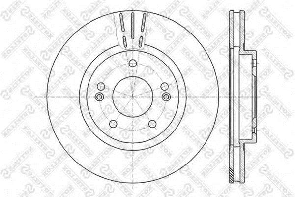 Stellox 6020-3415V-SX Front brake disc ventilated 60203415VSX